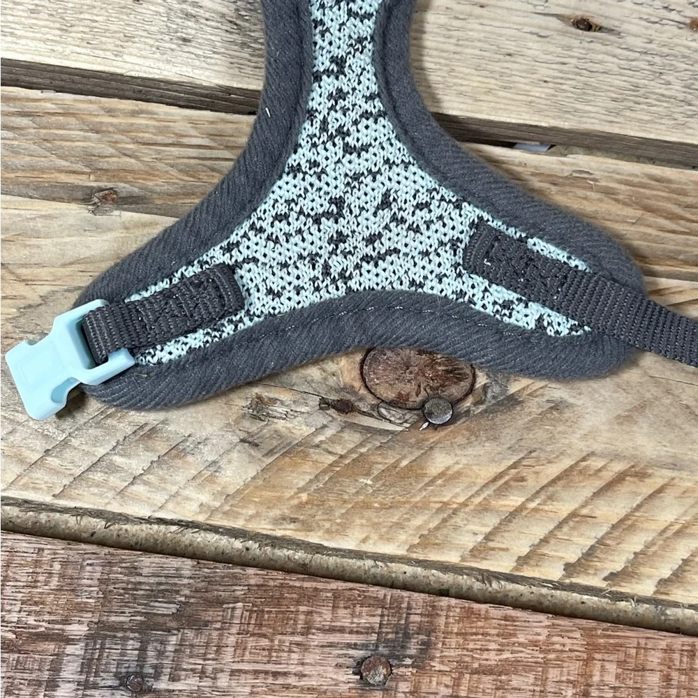 Simply Cat Harness Size 0/S Green Gray Comfort Mesh Leash Pet Dog Collar Trainer